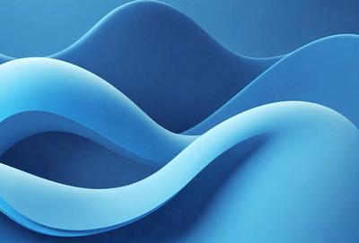 The primary subject of the image is a blue wave, which is the main object, scene, or focus of the image. The setting or background is a blue surface, which could be a wall or a background for the image. The visual style of the image is digital art, as it is a digital representation of a wave. The dominant colors in the image are blue, which creates a calm and serene atmosphere.