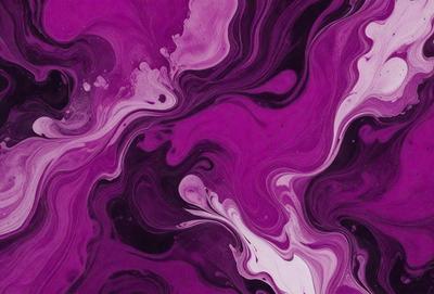 The image features a purple background with a swirling pattern, giving it a vibrant and artistic appearance. The primary subject is a close-up of a purple and white swirl, which appears to be a part of a larger pattern. The setting is a purple background, and the visual style is a combination of a photo and a digital artwork. The colors and mood of the image are predominantly purple and white, creating a sense of depth and visual interest.