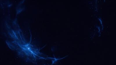The primary subject of the image is a blue nebula, which is a cloud of gas and dust in space. The setting is a dark, starry sky, with the nebula being the main focus of the image. The visual style is a combination of a photo and digital art, creating a unique and captivating representation of the celestial object. The colors and mood of the image are predominantly blue, with a sense of wonder and awe, as the viewer gazes upon the vastness of the