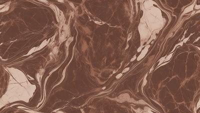 The primary subject of the image is a close-up of a marbled surface, possibly a piece of marble or a marbled wall. The setting is a room with a brown and white marbled wall, which adds a sense of depth and texture to the scene. The visual style is a close-up of the marbled surface, showcasing the intricate patterns and textures. The colors and mood of the image are predominantly brown and white, giving it a warm and natural atmosphere.