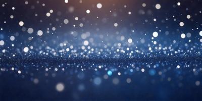 The primary subject of the image is a blue background with a pattern of white lights. The setting appears to be a night sky, and the visual style is a digital art or illustration. The dominant colors are blue and white, creating a serene and calming atmosphere.