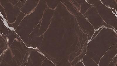The image features a close-up of a marble surface, showcasing its natural texture and beauty. The marble has a brown and white color scheme, giving it a rich and elegant appearance. The surface appears to be a part of a wall or a countertop, providing a sense of depth and dimension to the scene. The overall atmosphere of the image is one of sophistication and luxury, highlighting the beauty of the marble material.