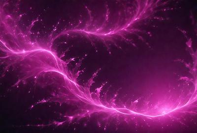 The primary subject of the image is a purple, pink, and white swirling pattern. The setting is a dark background, which contrasts with the vibrant colors of the swirling pattern. The visual style appears to be a digital art or illustration, as the swirling pattern is created through a combination of colors and shapes. The overall atmosphere of the image is energetic and dynamic, with the swirling pattern capturing the viewer's attention.