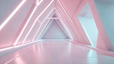 The image features a large, open, and brightly lit room with a white color scheme. The room is filled with a series of white pillars, creating a sense of spaciousness and cleanliness. The pillars are arranged in a way that they form a tunnel-like structure, giving the room a unique and interesting appearance. The overall atmosphere of the room is bright, airy, and inviting.