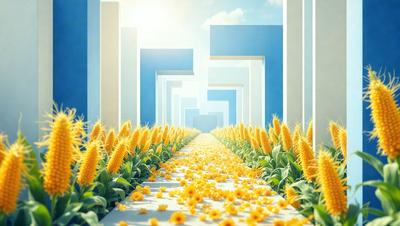 The primary subject of the image is a pathway lined with yellow flowers, creating a vibrant and lively atmosphere. The setting is a white pathway, which contrasts with the yellow flowers, adding a sense of depth and dimension to the scene. The visual style of the image is a combination of photo and digital art, resulting in a realistic yet artistic representation of the flowers and pathway. The colors and mood of the image are predominantly yellow and cheerful, evoking a sense of warmth and happiness