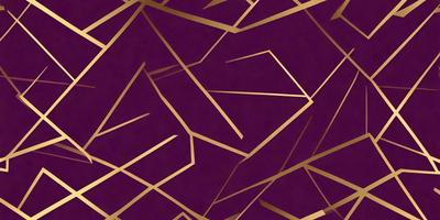 The primary subject of the image is a purple background with gold geometric shapes or patterns. The setting appears to be a patterned wall or a design element in a room. The visual style of the image is a combination of digital art and illustration, creating a unique and eye-catching design. The dominant colors in the image are purple and gold, giving it a sophisticated and elegant appearance.