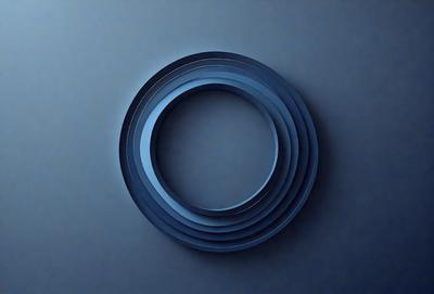 The primary subject of the image is a blue circle, which is the main object, scene, or focus of the image. The setting or background is a blue wall, and the visual style appears to be a digital art or illustration. The dominant colors in the image are blue, and the overall atmosphere is calm and serene.
