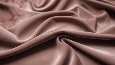 The primary subject of the image is a piece of brown fabric, which is the main object, scene, or focus of the image. The setting or background of the image is a surface, possibly a table or a counter, where the fabric is placed. The visual style of the image is a close-up of the fabric, showcasing its texture and details. The colors and mood of the image are predominantly brown, giving it a warm and earthy atmosphere.