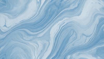 The primary subject of the image is a blue and white patterned surface, which appears to be a marble or stone tile. The setting is a room with a blue and white color scheme, creating a calm and soothing atmosphere. The visual style is a close-up of the patterned surface, showcasing the intricate details of the design. The colors and mood of the image are predominantly blue and white, with a touch of gray, giving it a clean and elegant appearance.