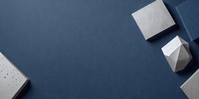 The primary subject of the image is a piece of cardboard, which is placed on a blue surface. The setting appears to be a room with a blue wall. The visual style of the image is a photo, and the dominant colors are blue and white. The overall atmosphere of the image is calm and uncluttered.