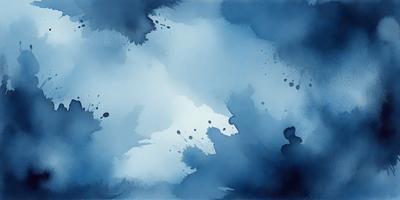 The primary subject of the image is a cloudy blue sky. The setting is a cloudy blue sky with a few white clouds. The visual style is a painting, and the colors and mood are predominantly blue and cloudy.
