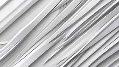 The primary subject of the image is a white wall with a pattern of white and gray stripes. The setting is a room with a white wall, and the visual style is a digital art or illustration. The dominant colors are white and gray, creating a clean and minimalist atmosphere.