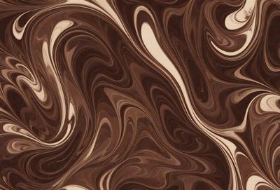 The primary subject of the image is a brown and white swirling pattern, which appears to be a wood grain texture. The setting is a wooden surface, possibly a table or a piece of furniture. The visual style of the image is a close-up of the swirling pattern, showcasing the intricate details of the wood grain. The colors and mood of the image are warm and natural, with the brown and white colors evoking a sense of texture and depth.