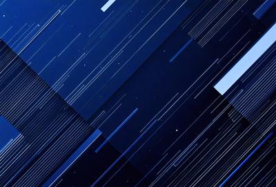 The primary subject of the image is a blue and black patterned background. The setting is a dark, starry night, with the stars visible in the background. The visual style is a combination of digital art and illustration, creating a unique and captivating scene. The colors and mood of the image are predominantly dark and moody, with the blue and black color scheme adding to the atmosphere.