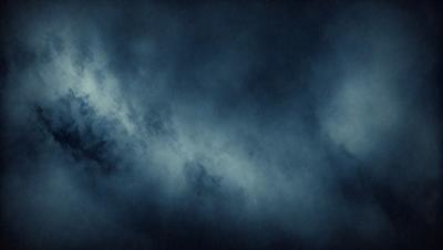 The primary subject of the image is a cloudy sky. The setting is a dark, cloudy night with a blue hue. The visual style is a photo of the sky, capturing the beauty of the clouds. The colors and mood of the image are dark and moody, creating a sense of mystery and depth.
