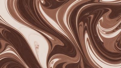 The primary subject of the image is a swirling pattern of brown and white colors, which creates a visually striking and intricate design. The setting is a surface, possibly a wall or a piece of art, with the swirling pattern as the main focus. The visual style of the image is a combination of digital art and illustration, as it showcases a complex and detailed design. The colors and mood of the image are predominantly brown and white, giving it a warm and elegant appearance.