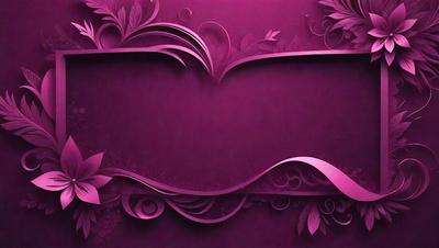 The primary subject of the image is a purple wall with a decorative design. The setting is a room with a pink background. The visual style is a combination of digital art and illustration, creating a unique and eye-catching design. The dominant colors are purple and pink, giving the room a warm and inviting atmosphere.