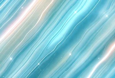 The primary subject of the image is a blue and white striped pattern. The setting is a blue background, and the visual style appears to be a digital art or illustration. The dominant colors are blue and white, creating a calm and soothing atmosphere.