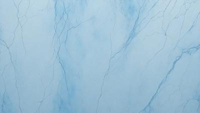 The primary subject of the image is a blue marble wall with a white background. The visual style appears to be a photo, and the colors and mood are predominantly blue and white, creating a clean and serene atmosphere.