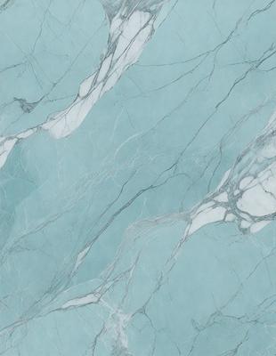 The primary subject of the image is a marble-like surface with a blue hue. The setting is a bathroom, and the visual style is a photo. The dominant colors are blue and white, creating a calm and soothing atmosphere.