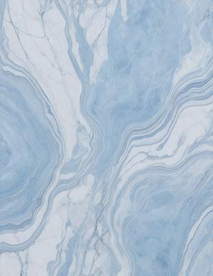 The primary subject of the image is a marble tile with a blue and white pattern. The setting is a bathroom, as indicated by the presence of the marble tile. The visual style is a close-up of the tile, showcasing its intricate design. The dominant colors are blue and white, creating a clean and elegant atmosphere.