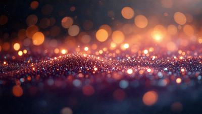 The primary subject of the image is a close-up of a shiny, reflective surface, possibly a mirror or a piece of glass. The setting is a dark room, and the visual style appears to be a photo or a digital artwork. The colors and mood of the image are predominantly dark and moody, with the shiny surface and the reflections creating a visually striking and intriguing scene.