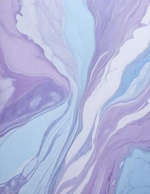 The primary subject of the image is a purple and blue swirling pattern, which appears to be a painting or a digital artwork. The setting is a white background, which contrasts with the vibrant colors of the swirling pattern. The visual style suggests that the image is a creative and artistic representation of the swirling pattern. The dominant colors are purple and blue, creating a sense of depth and movement in the artwork.
