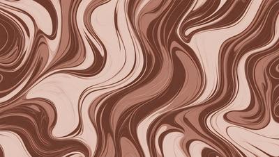 The primary subject of the image is a brown and white patterned wallpaper. The setting is a room with a brown and white patterned wallpaper. The visual style is a patterned wallpaper, which gives the room a unique and artistic atmosphere. The dominant colors are brown and white, creating a warm and inviting environment.