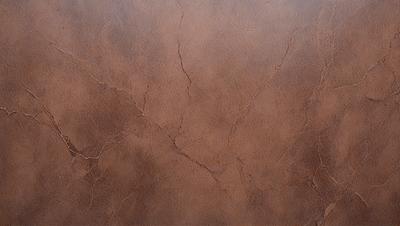 The primary subject of the image is a brown leather surface, which appears to be a leather wall or a leather-like material. The setting is a room with a brown leather wall, and the visual style is a close-up of the leather surface. The colors and mood of the image are predominantly brown, giving it a warm and natural appearance.