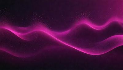 The primary subject of the image is a purple wave, which is the main focus of the scene. The wave is set against a dark background, creating a striking contrast. The visual style of the image is a digital art or illustration, as it appears to be a computer-generated or digitally created piece. The dominant colors in the image are purple and black, giving the scene a moody and dramatic atmosphere.