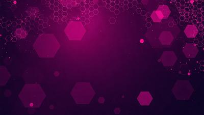 The primary subject of the image is a pink background with a pattern of hexagons. The setting is a dark background, which contrasts with the pink hexagons. The visual style is a combination of digital art and illustration, creating a unique and eye-catching design. The colors and mood of the image are predominantly pink, giving it a warm and inviting atmosphere.
