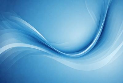 The primary subject of the image is a blue wave pattern, which is the main focus of the image. The setting is a blue background, and the visual style is a digital art or illustration. The dominant colors are blue and white, creating a calm and soothing atmosphere.