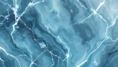 The primary subject of the image is a blue and white marble-like pattern. The setting is a blue and white marble-like surface, which could be a wall or a countertop. The visual style is a close-up of the marble-like pattern, showcasing its intricate details. The colors and mood of the image are predominantly blue and white, giving it a clean and elegant appearance.