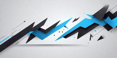 The primary subject of the image is a blue and black graphic design, which appears to be a digital art or illustration. The setting is a white background, which provides a clean and minimalist appearance. The visual style is modern and contemporary, with the use of bold colors and geometric shapes. The overall atmosphere is dynamic and visually engaging, with the blue and black design creating a sense of movement and energy.