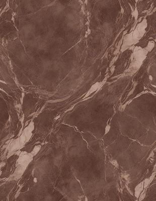 The image features a brown marble wall with a pattern of swirls and curves. The wall appears to be made of stone, giving it a natural and textured appearance. The primary subject of the image is the marble wall, which serves as the main focus of the scene. The setting is indoors, likely in a room with a stone or marble theme. The visual style of the image is a close-up of the marble wall, showcasing its intricate patterns and textures. The colors and mood of