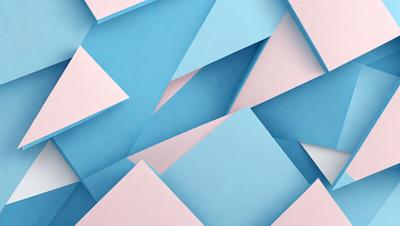 The primary subject of the image is a blue and pink geometric pattern. The setting is a pink and blue background, which adds a vibrant and lively atmosphere to the scene. The visual style is a combination of digital art and illustration, creating a unique and eye-catching design. The dominant colors in the image are blue and pink, which evoke a sense of warmth and energy.