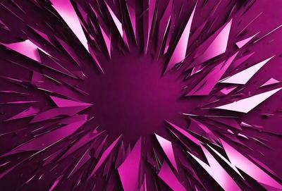 The primary subject of the image is a purple, pink, and white patterned wall. The setting is a room with a purple and pink color scheme. The visual style is a combination of digital art and illustration. The dominant colors are purple, pink, and white, creating a warm and inviting atmosphere.