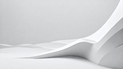 The primary subject of the image is a white paper sculpture, which appears to be a piece of art or a decorative item. The setting is a white wall, which serves as the background for the sculpture. The visual style of the image is a combination of photo and digital art, as it is a close-up of the paper sculpture. The colors and mood of the image are predominantly white, giving it a clean and minimalist appearance.