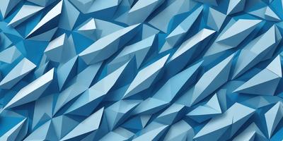 The primary subject of the image is a blue and white geometric pattern. The setting is a blue background, and the visual style appears to be a digital art or illustration. The dominant colors are blue and white, creating a calm and soothing atmosphere.