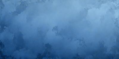 The primary subject of the image is a blue sky with clouds. The setting is a cloudy day, and the visual style is a painting or drawing. The colors and mood of the image are predominantly blue, creating a calm and serene atmosphere.