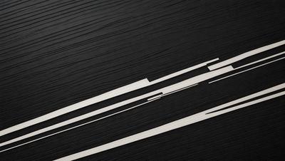 The primary subject of the image is a black and white pattern, which appears to be a wood grain texture. The setting is a black background, and the visual style is a close-up of the pattern. The colors and mood of the image are predominantly black and white, giving it a classic and timeless appearance.