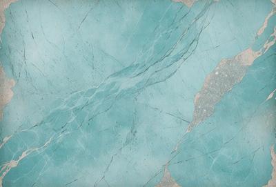 The primary subject of the image is a blue marble tile. The setting is a wall with a blue marble tile pattern. The visual style is a close-up of the tile, showcasing its texture and design. The colors and mood of the image are predominantly blue, creating a calm and serene atmosphere.
