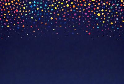 The primary subject of the image is a starry night sky. The setting is a dark, star-filled night with a few stars scattered throughout the sky. The visual style is a digital art or illustration, creating a vibrant and colorful atmosphere. The colors and mood of the image are predominantly dark and moody, with the starry night sky serving as the main focus.