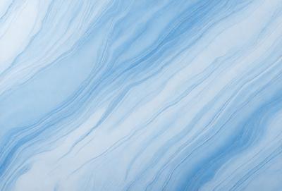 The primary subject of the image is a blue and white marbled wall. The setting is a room with a blue and white marbled wall as the main focus. The visual style is a photo of the marbled wall. The dominant colors are blue and white, creating a calm and soothing atmosphere.