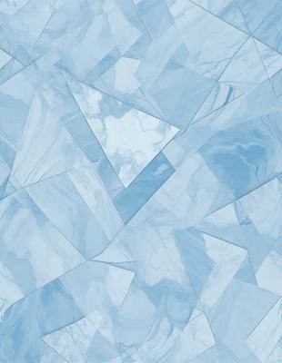 The primary subject of the image is a blue and white marble tile pattern. The setting is a blue background, which creates a striking contrast with the white and blue marble tiles. The visual style is a combination of a photo and digital art, as the tiles are arranged in a visually appealing manner. The colors and mood of the image are predominantly blue and white, giving it a clean and elegant appearance.