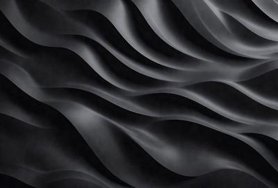 The primary subject of the image is a black and white patterned wallpaper. The setting is a black background, which emphasizes the patterned wallpaper. The visual style is a close-up of the wallpaper, showcasing its intricate design. The colors and mood of the image are predominantly black and white, giving it a classic and timeless appearance.