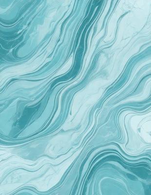 The primary subject of the image is a blue and white marbled tile. The setting is a bathroom, as the tile is placed on a wall. The visual style is a photo, capturing the intricate patterns and textures of the marbled tile. The dominant colors are blue and white, creating a calm and soothing atmosphere in the bathroom.