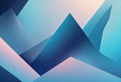 The primary subject of the image is a blue mountain, which is the main focus of the scene. The setting is a blue background, which adds to the overall visual style. The image is a digital art piece, showcasing a unique and creative visual representation of the mountain. The dominant colors in the image are blue and purple, creating a serene and calming atmosphere.