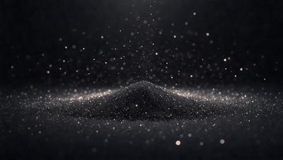The primary subject of the image is a black powder, which appears to be a fine, dark substance. The setting is a dark background, which contrasts with the black powder. The visual style of the image is a close-up of the black powder, showcasing its texture and appearance. The colors and mood of the image are predominantly dark, with the black powder being the main focus.