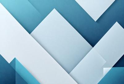 The primary subject of the image is a white paper with blue and white geometric patterns. The paper is cut into triangles, creating a visually appealing design. The setting is a blue background, which complements the white paper and blue geometric patterns. The visual style is a combination of digital art and illustration, as the paper is cut into triangles and the patterns are intricately designed. The colors and mood of the image are predominantly blue and white, creating a sense of calmness and elegance.